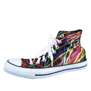 Converse Women Neon Lights Unisex Sneaker‎ Multicolor Textile 9 Medium Used 2025